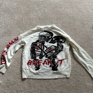 Cream sweater size XL